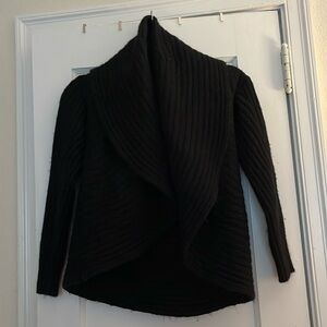 100% Baby Alpaca Cropped Open Cardigan Sweater Small